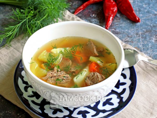 Лывжа из говядины по-осетински, рецепт с фото