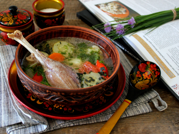 Шулюм из гуся, рецепт с фото