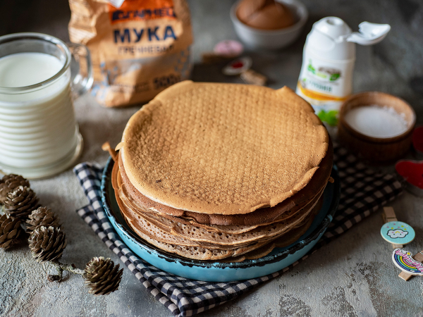 Диетические блины из гречневой муки (ПП), рецепт с фото