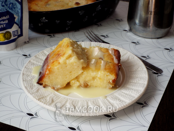 Запеканка из творожной массы с изюмом, рецепт с фото