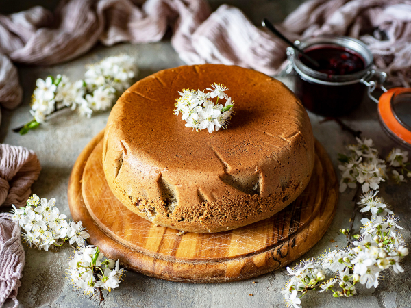 Манник на молоке с вареньем в мультиварке, рецепт с фото