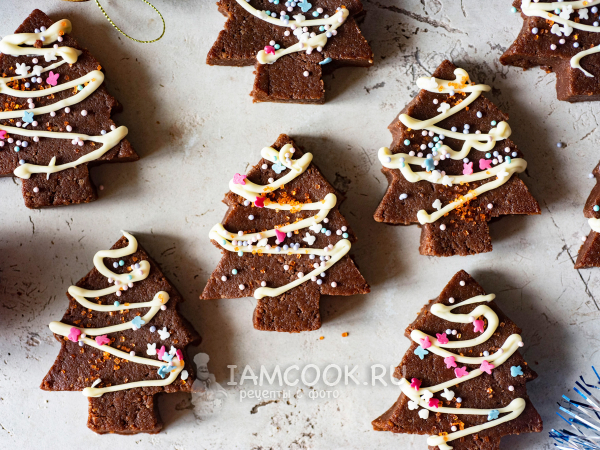 Пирожное «Картошка» в виде елочки, рецепт с фото