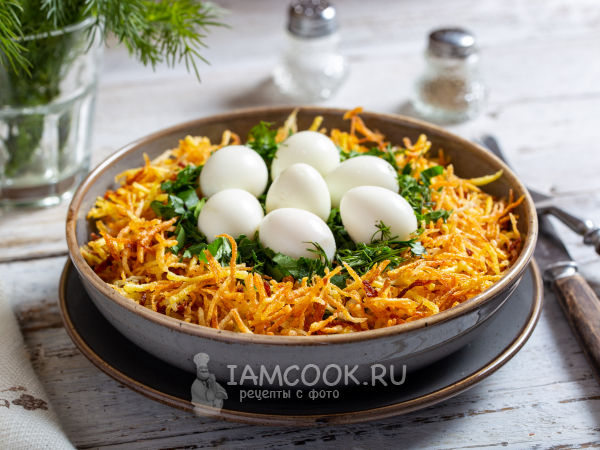 Салат «Гнездо аиста», рецепт с фото