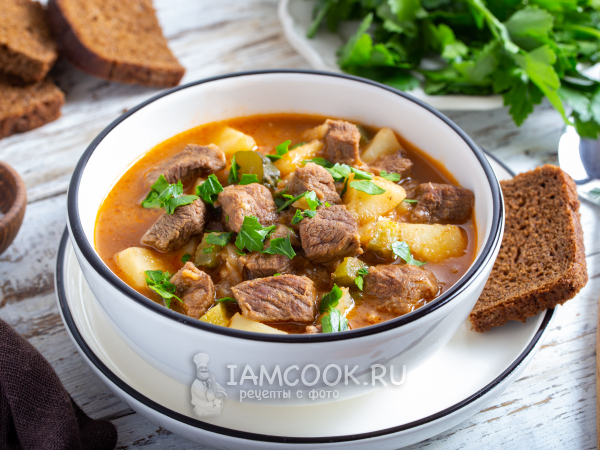 Азу из говядины в мультиварке, рецепт с фото