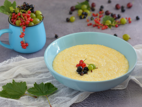 Кукурузная каша в мультиварке-скороварке (на молоке), рецепт с фото