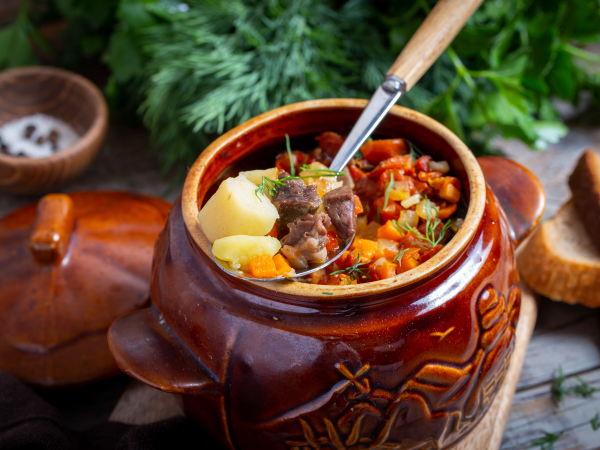 Свиное сердце с картошкой в горшочке в духовке, рецепт с фото