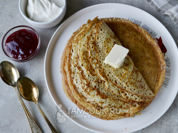 Блины из овсяной каши, рецепт с фото