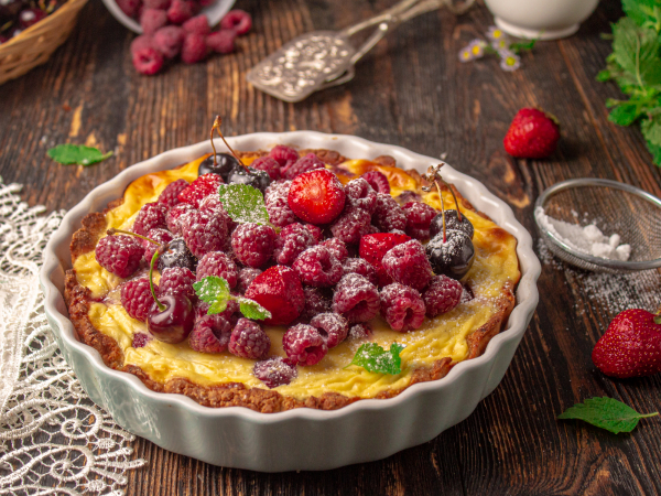 Ягодный тарт ПП, рецепт с фото