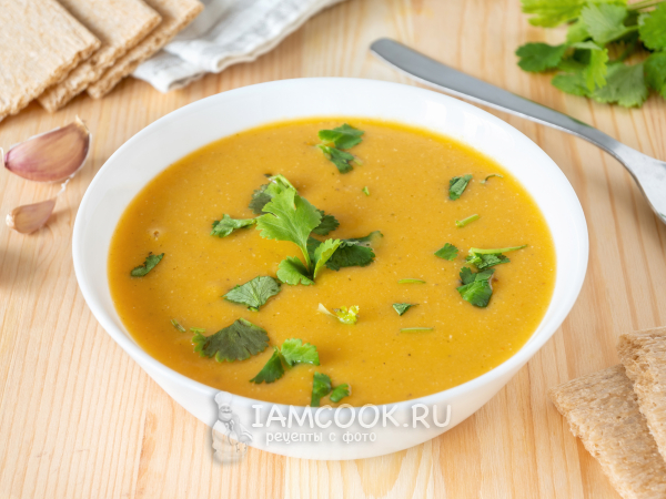 Чечевичный суп-пюре ПП, рецепт с фото