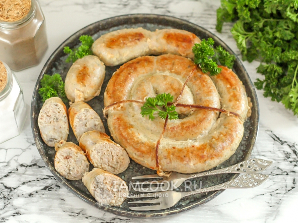 Домашняя колбаса из рыбы, рецепт с фото