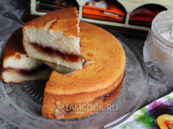 Манник с начинкой (из джема), рецепт с фото