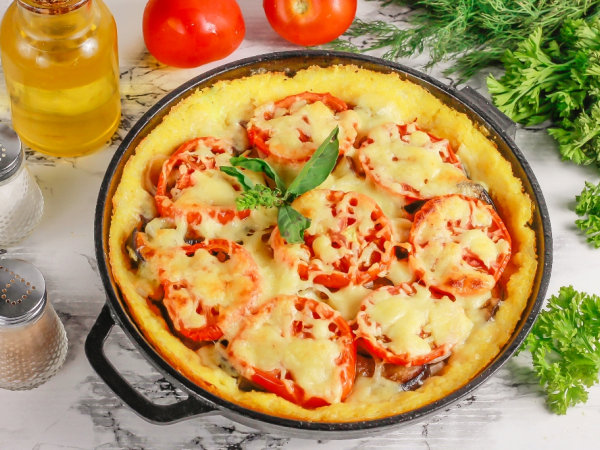 Пирог из поленты, рецепт с фото