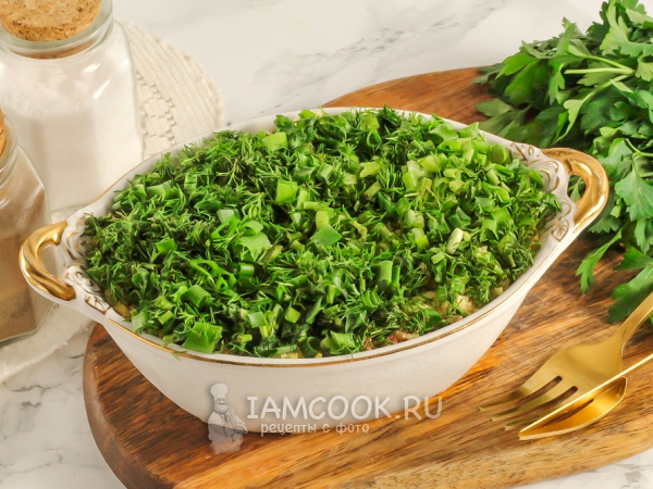 Салат «Селедка под зеленой шубой», рецепт с фото