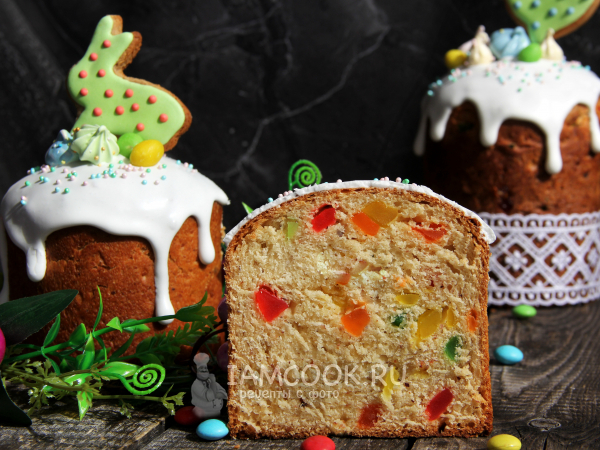 Миндальный кулич, рецепт с фото