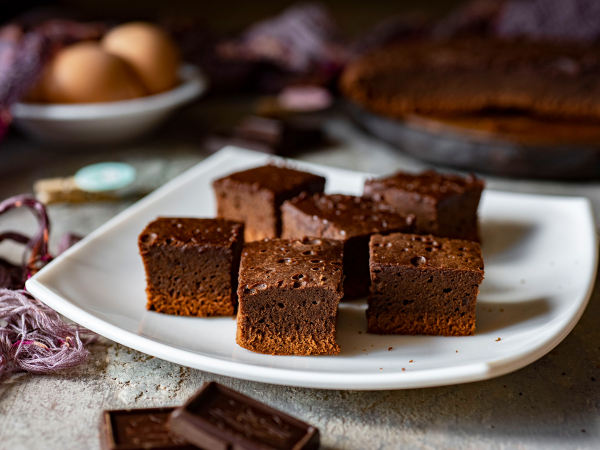 Шоколадный брауни на сковороде, рецепт с фото