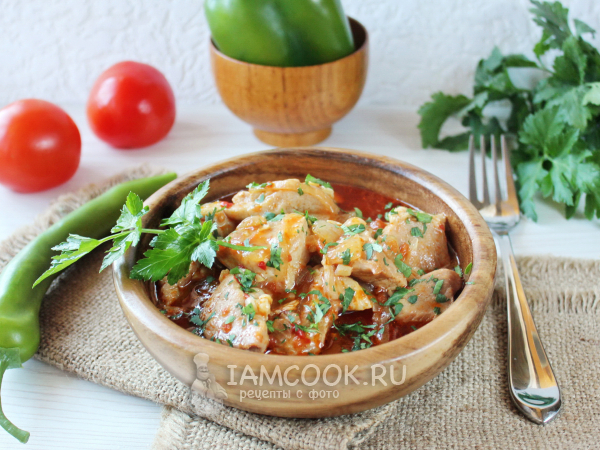 Чахохбили из свинины, рецепт с фото