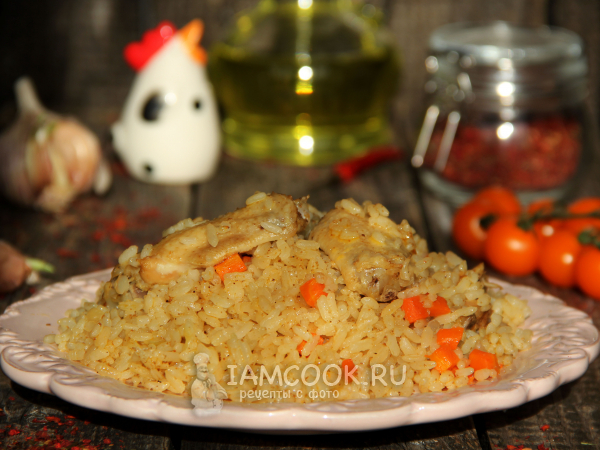 Куриные крылышки с рисом в мультиварке, рецепт с фото