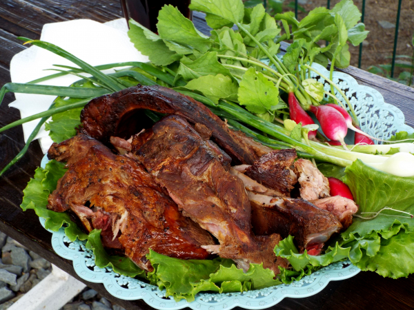 Свиные рёбра горячего копчения, рецепт с фото