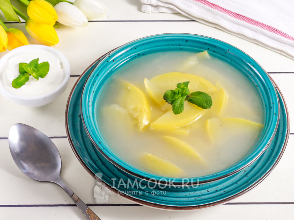 Овсяный кисель с яблоками (монастырский), рецепт с фото