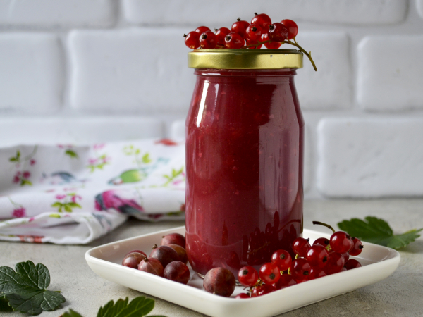 Соус из красной смородины и крыжовника, рецепт с фото