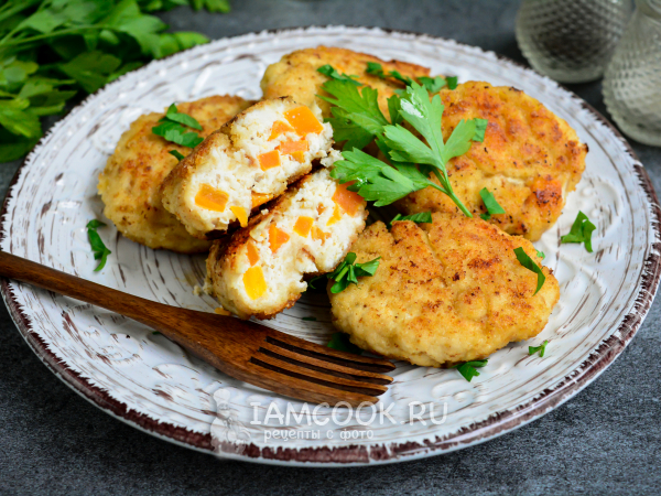 Куриные котлеты с морковью и луком, рецепт с фото