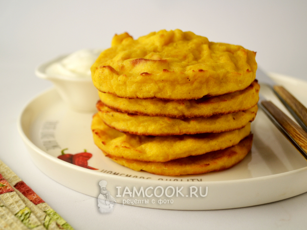 Оладьи из тыквы в духовке, рецепт с фото