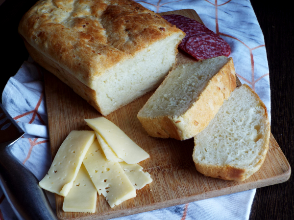 Картофельный хлеб с луком в духовке, рецепт с фото