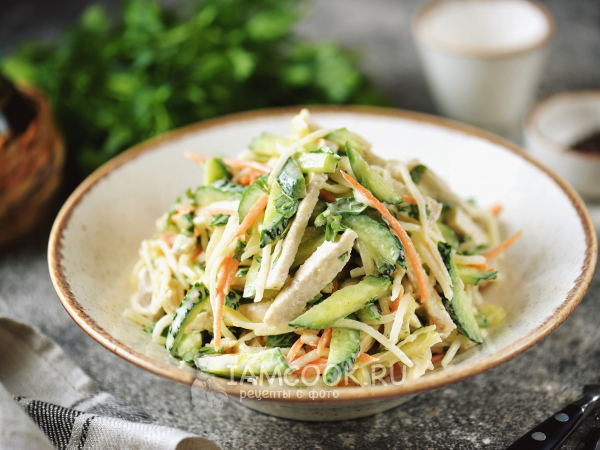 Салат с дайконом и мясом, рецепт с фото