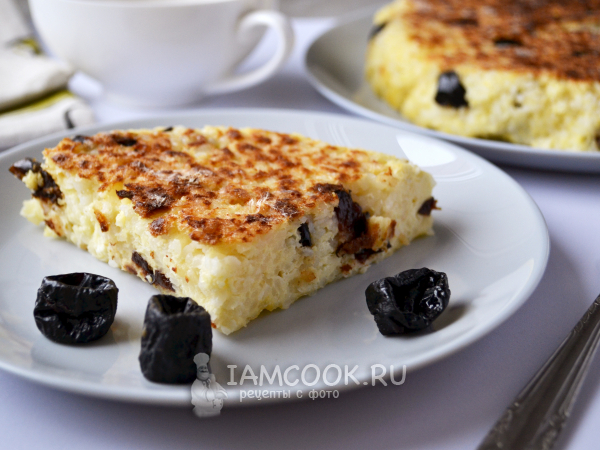 Творожная запеканка с рисом в мультиварке, рецепт с фото