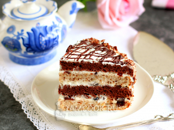 Сметанник с черносливом, рецепт с фото