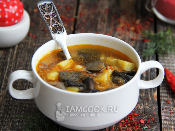 Грибной суп с манкой, рецепт с фото