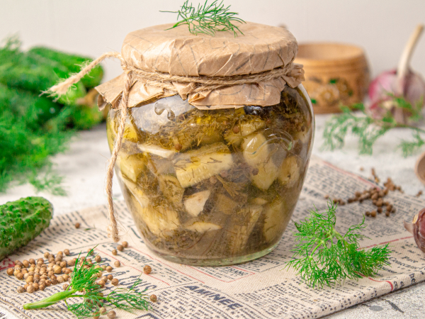 Салат из огурцов с укропом на зиму, рецепт с фото