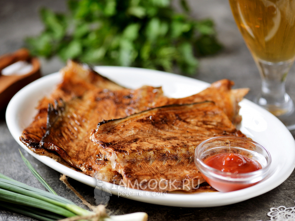 Хребты лосося в духовке, рецепт с фото