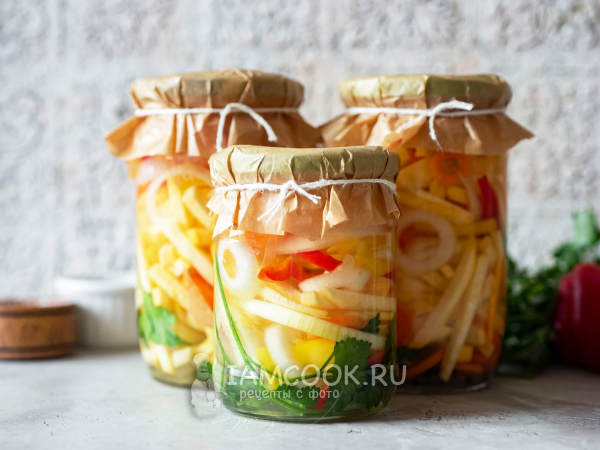 Салат из репы на зиму, рецепт с фото