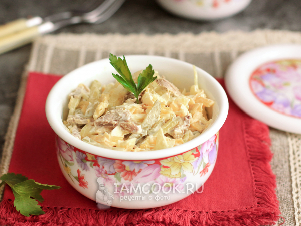 Салат «Казань» с говядиной, рецепт с фото