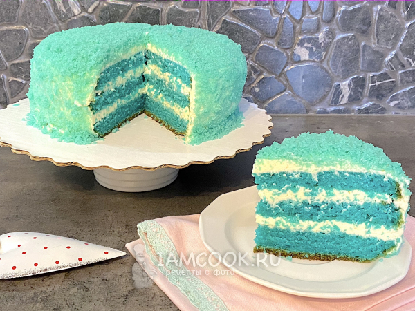 Торт «Синий бархат», рецепт с фото
