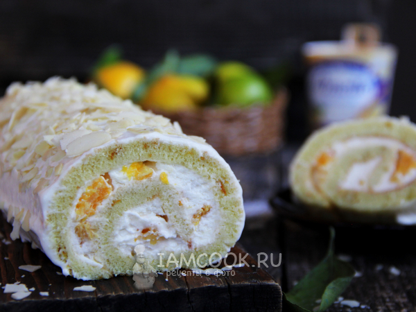 Апельсиновый рулет, рецепт с фото