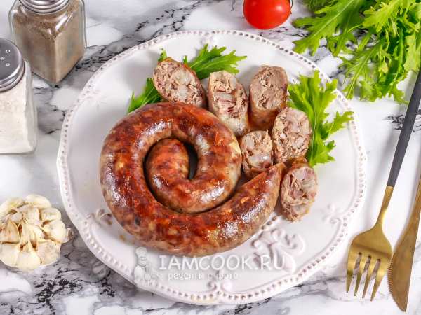 Колбаса из свиной головы в домашних условиях, рецепт с фото