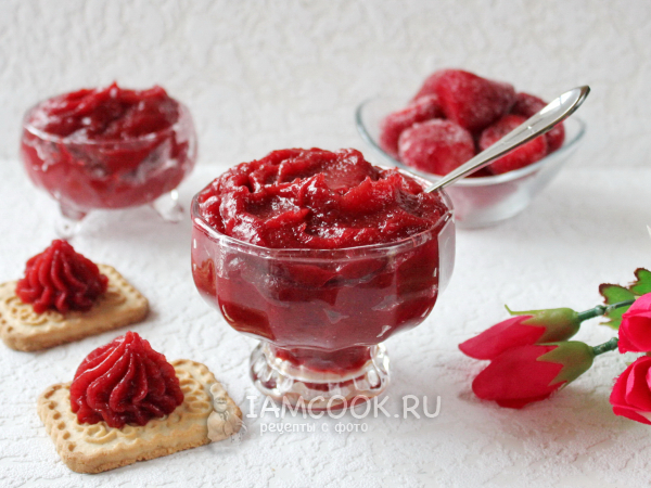 Джем из замороженной клубники, рецепт с фото