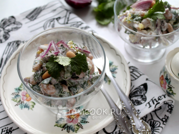 Салат «Цада» с фасолью и говядиной, рецепт с фото