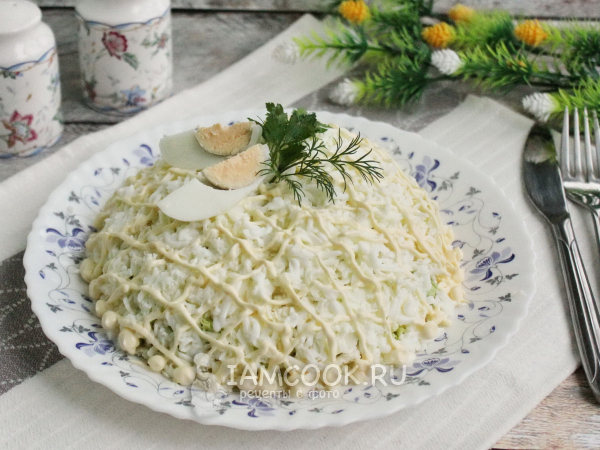 Салат «Невеста» с пекинской капустой, рецепт с фото