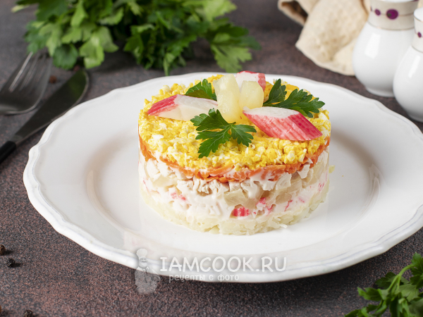 Салат «Неженка», рецепт с фото