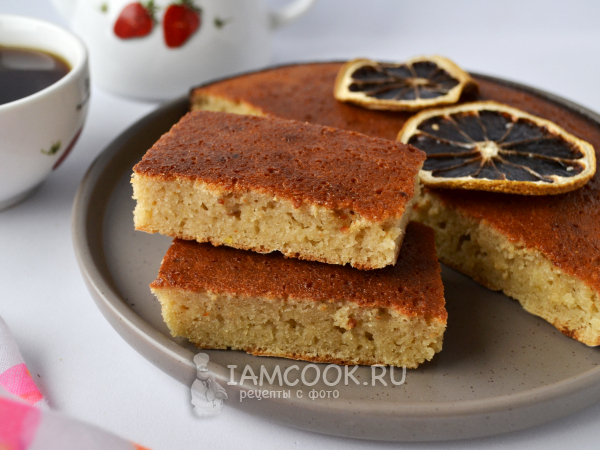 Манник на йогурте без муки, рецепт с фото