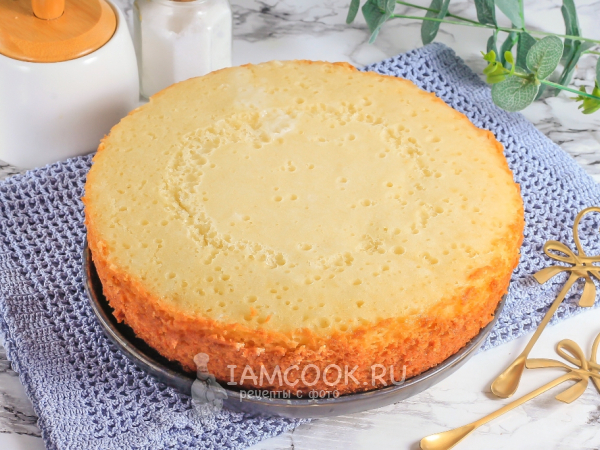 Бисквит на кефире в мультиварке, рецепт с фото