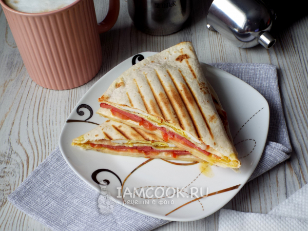 Сэндвич из лаваша, рецепт с фото