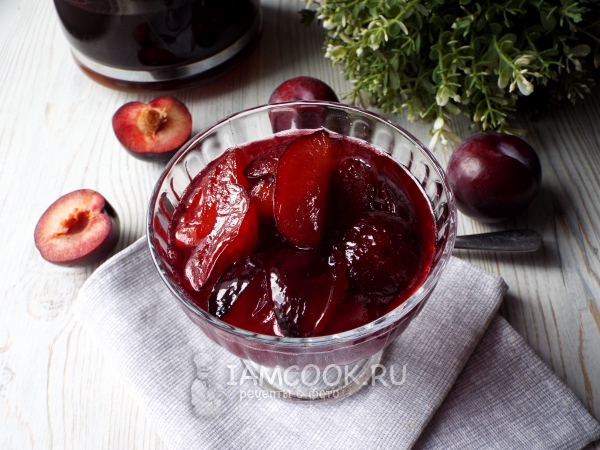 Жареное варенье из слив на сковороде, рецепт с фото