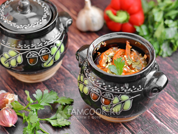 Чанахи в горшочках со свининой, рецепт с фото
