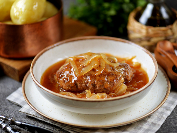 Стейк Солсбери, рецепт с фото