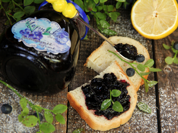 Варенье из черники с лимоном, рецепт с фото