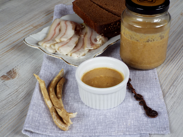 Горчица с хреном, рецепт с фото